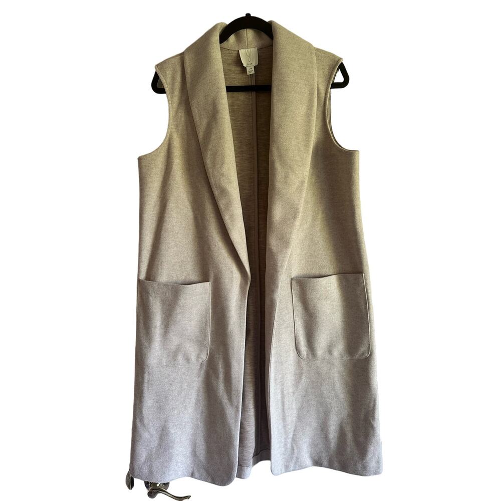 Joie Nordstrom Cozy Duster Vest in Oatmeal Size L